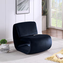 Meridian Nouveau Navy Velvet Accent Chair IMAGE 2