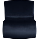  Manufacturer Color_Navy -- Nouveau Navy Velvet Upholstered Accent Chair IMAGE 3