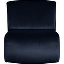 Meridian Nouveau Navy Velvet Accent Chair IMAGE 3