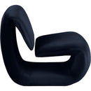  Manufacturer Color_Navy -- Nouveau Navy Velvet Upholstered Accent Chair IMAGE 4