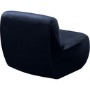 Meridian Nouveau Navy Velvet Accent Chair IMAGE 6
