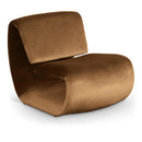 Manufacturer Color_Saddle -- Nouveau Saddle Velvet Upholstered Accent Chair IMAGE 1