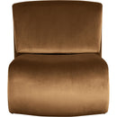 Meridian Nouveau Saddle Velvet Accent Chair IMAGE 3