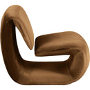  Manufacturer Color_Saddle -- Nouveau Saddle Velvet Upholstered Accent Chair IMAGE 4
