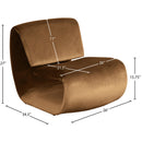  Manufacturer Color_Saddle -- Nouveau Saddle Velvet Upholstered Accent Chair IMAGE 9
