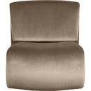  Manufacturer Color_Taupe -- Nouveau Taupe Velvet Upholstered Accent Chair IMAGE 3