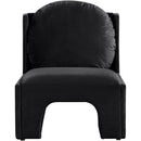  Manufacturer Color_Black -- Sigma Black Velvet Upholstered Accent Chair IMAGE 3