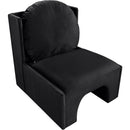 Meridian Sigma Black Velvet Accent Chair IMAGE 6