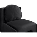  Manufacturer Color_Black -- Sigma Black Velvet Upholstered Accent Chair IMAGE 7