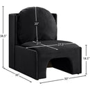  Manufacturer Color_Black -- Sigma Black Velvet Upholstered Accent Chair IMAGE 8