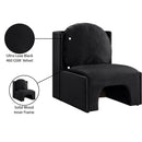  Manufacturer Color_Black -- Sigma Black Velvet Upholstered Accent Chair IMAGE 9