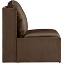  Manufacturer Color_Brown -- Sigma Brown Velvet Upholstered Accent Chair IMAGE 4