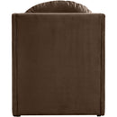 Meridian Sigma Brown Velvet Accent Chair IMAGE 5