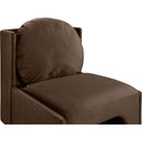  Manufacturer Color_Brown -- Sigma Brown Velvet Upholstered Accent Chair IMAGE 7