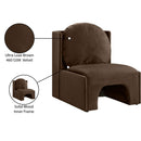  Manufacturer Color_Brown -- Sigma Brown Velvet Upholstered Accent Chair IMAGE 9