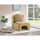  Manufacturer Color_Camel -- Sigma Camel Velvet Upholstered Accent Chair IMAGE 2