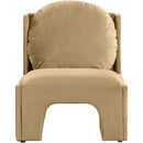  Manufacturer Color_Camel -- Sigma Camel Velvet Upholstered Accent Chair IMAGE 3
