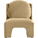Meridian Sigma Camel Velvet Accent Chair IMAGE 3