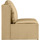  Manufacturer Color_Camel -- Sigma Camel Velvet Upholstered Accent Chair IMAGE 4