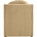 Meridian Sigma Camel Velvet Accent Chair IMAGE 5