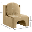  Manufacturer Color_Camel -- Sigma Camel Velvet Upholstered Accent Chair IMAGE 8