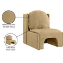  Manufacturer Color_Camel -- Sigma Camel Velvet Upholstered Accent Chair IMAGE 9