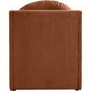 Meridian Sigma Cognac Velvet Accent Chair IMAGE 5