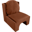  Manufacturer Color_Cognac -- Sigma Cognac Velvet Upholstered Accent Chair IMAGE 6