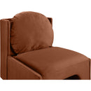  Manufacturer Color_Cognac -- Sigma Cognac Velvet Upholstered Accent Chair IMAGE 7