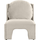  Manufacturer Color_Cream -- Sigma Cream Velvet Upholstered Accent Chair IMAGE 3