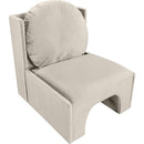  Manufacturer Color_Cream -- Sigma Cream Velvet Upholstered Accent Chair IMAGE 6