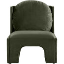  Manufacturer Color_Green -- Sigma Green Velvet Upholstered Accent Chair IMAGE 3