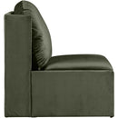  Manufacturer Color_Green -- Sigma Green Velvet Upholstered Accent Chair IMAGE 4
