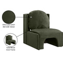  Manufacturer Color_Green -- Sigma Green Velvet Upholstered Accent Chair IMAGE 9