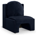  Manufacturer Color_Navy -- Sigma Navy Velvet Upholstered Accent Chair IMAGE 1