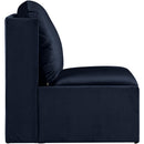  Manufacturer Color_Navy -- Sigma Navy Velvet Upholstered Accent Chair IMAGE 4