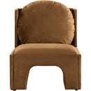  Manufacturer Color_Saddle -- Sigma Saddle Velvet Upholstered Accent Chair IMAGE 3