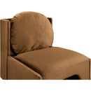  Manufacturer Color_Saddle -- Sigma Saddle Velvet Upholstered Accent Chair IMAGE 7