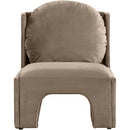  Manufacturer Color_Taupe -- Sigma Taupe Velvet Upholstered Accent Chair IMAGE 3