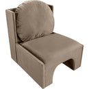  Manufacturer Color_Taupe -- Sigma Taupe Velvet Upholstered Accent Chair IMAGE 6