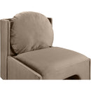  Manufacturer Color_Taupe -- Sigma Taupe Velvet Upholstered Accent Chair IMAGE 7
