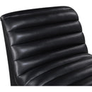  Manufacturer Color_Black -- Meridian Vega Stationary Leather Look Accent Chair IMAGE 7