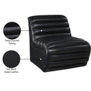  Manufacturer Color_Black -- Meridian Vega Stationary Leather Look Accent Chair IMAGE 9