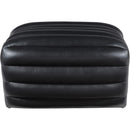  Manufacturer Color_Black -- Meridian Vega Leather Look Ottoman IMAGE 3