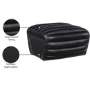  Manufacturer Color_Black -- Meridian Vega Leather Look Ottoman IMAGE 7