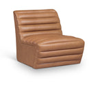  Manufacturer Color_Cognac -- Vega Cognac Vegan Leather Upholstered Accent Chair IMAGE 1