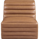  Manufacturer Color_Cognac -- Vega Cognac Vegan Leather Upholstered Accent Chair IMAGE 3