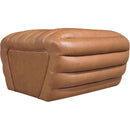  Manufacturer Color_Cognac -- Vega Cognac Vegan Leather Upholstered Ottoman IMAGE 4