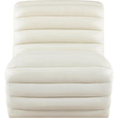  Manufacturer Color_Cream -- Vega Cream Vegan Leather Upholstered Accent Chair IMAGE 3