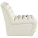  Manufacturer Color_Cream -- Vega Cream Vegan Leather Upholstered Accent Chair IMAGE 4